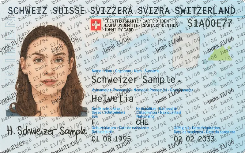 Documento de identidad original sin marca de agua - estado inicial antes de proteger