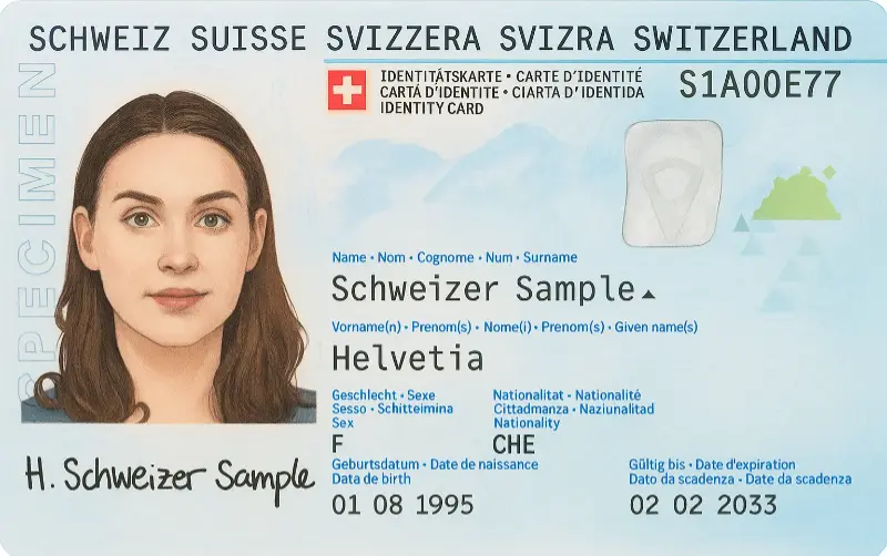 Documento de identidad protegido con marca de agua visible usando IDWatermark